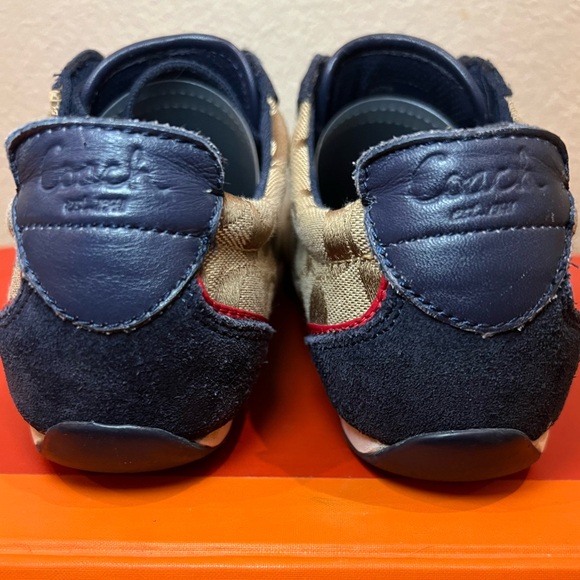 COACH monogram and suede sneakers. 💙❤️ - Picture 5 of 6